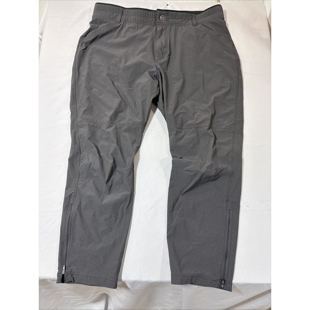 Kuhl Mens Tapered Stretch Pants 42X29 Gray Ripstop